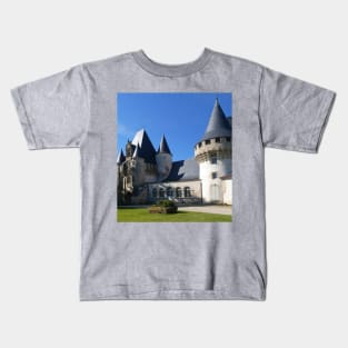 Château de Javarzay, vintage French architectural Gems Kids T-Shirt